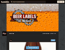 Tablet Screenshot of beerlabelsinmotion.com